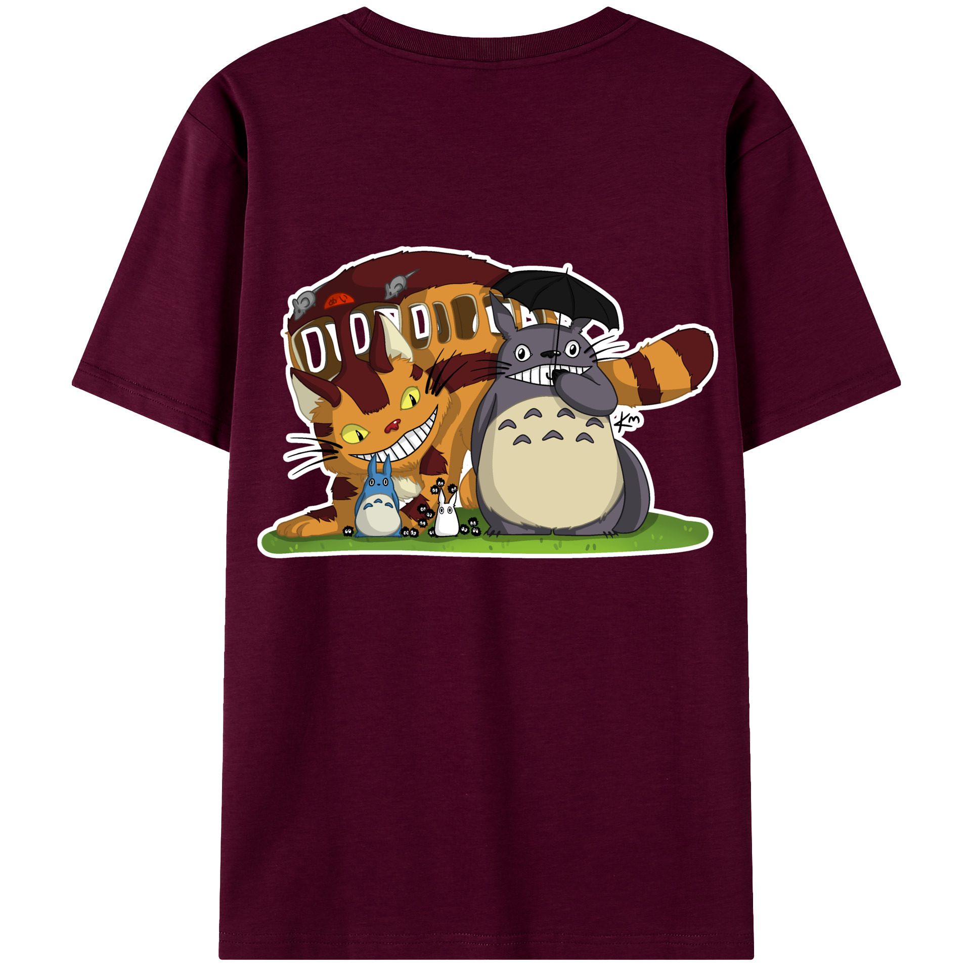 （画像用） となりのトトロ 草壁メイ 草壁サツキ My Neighbor Totoro Satsuki Kusakabe Mei Kusakabe レディース半袖Tシャツ(バックプリント)